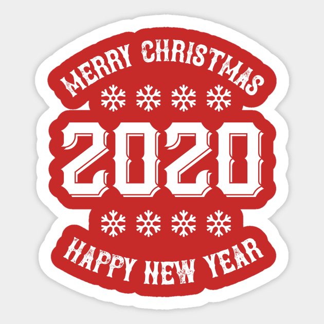 Merry Christmas and Happy New Year Sticker by JoeColors